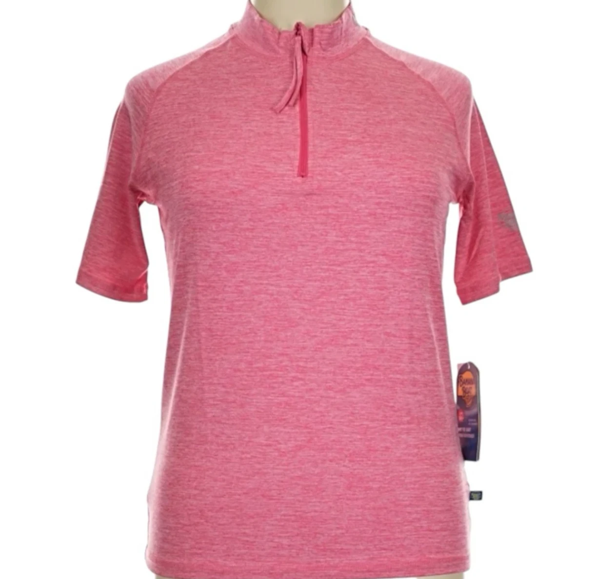 Banana Boat Ladies Rash Guard Space Fushiaqa Quarter Zip Top