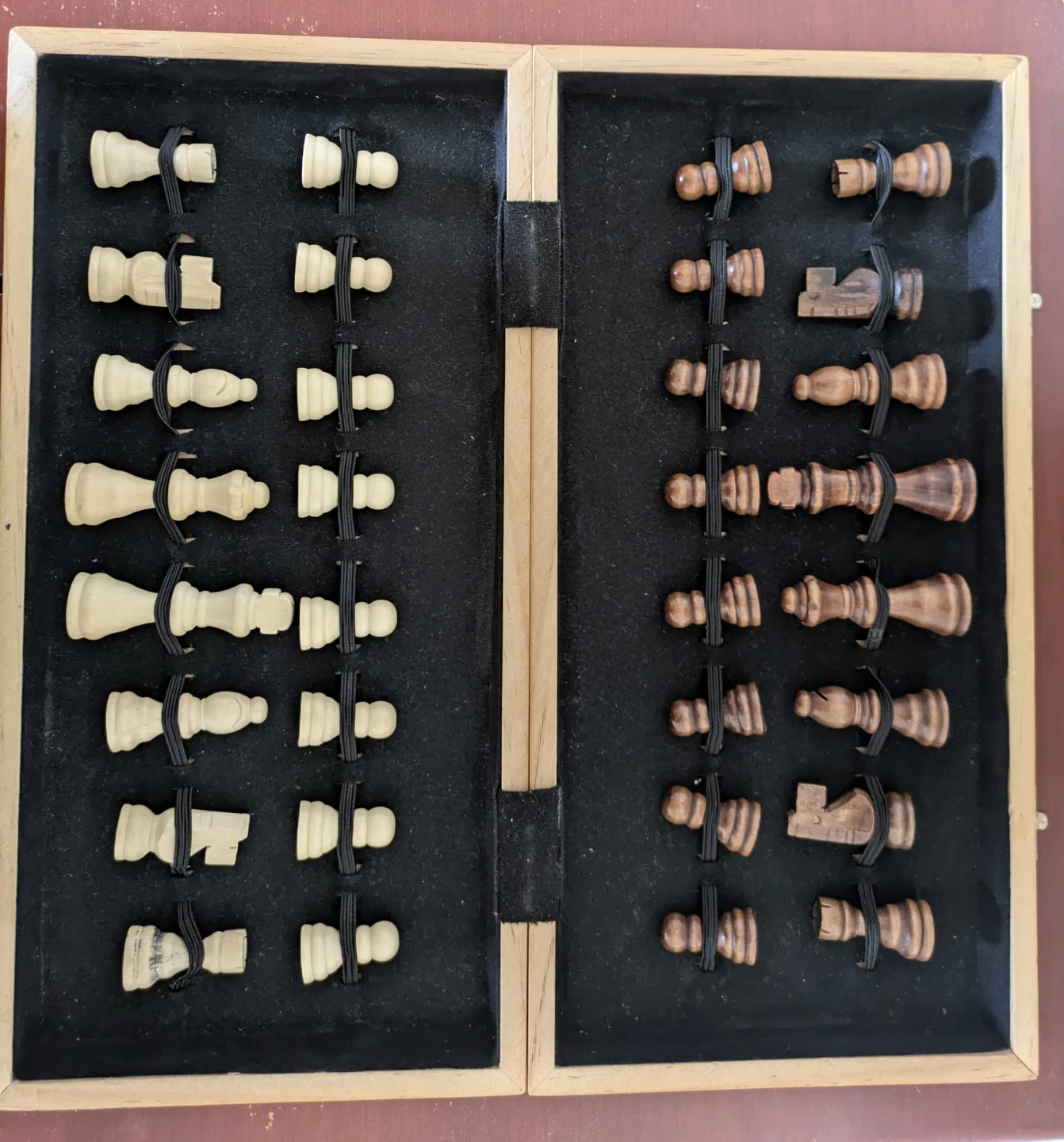 Wooden Chess Set Board and Pieces - photo 2