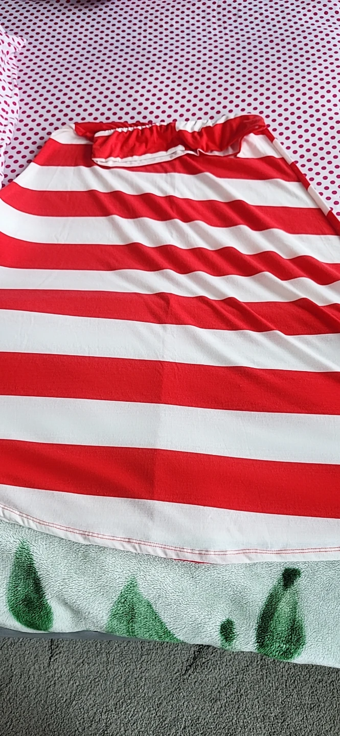 Red and White Striped Maxi Skirt - photo 2
