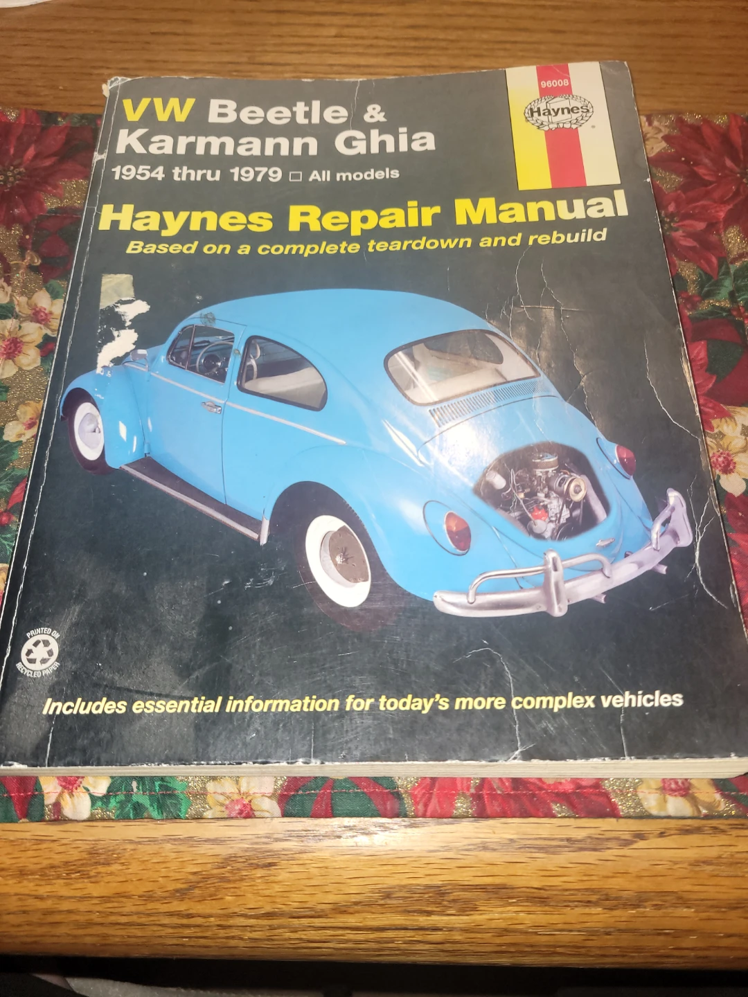 Haynes VW Beetle & Karmann Ghia Repair Manual (1954-1979)