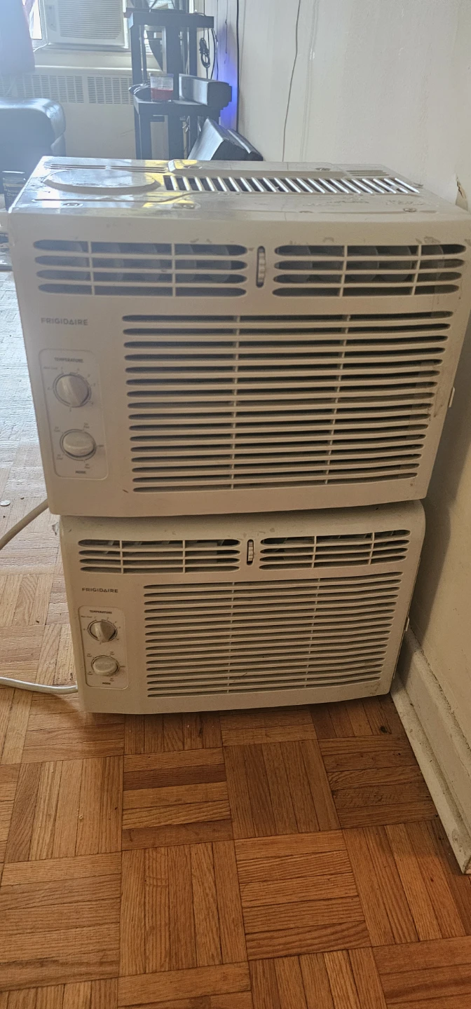 Two Frigidaire 5000 BTU Window Air Conditioners