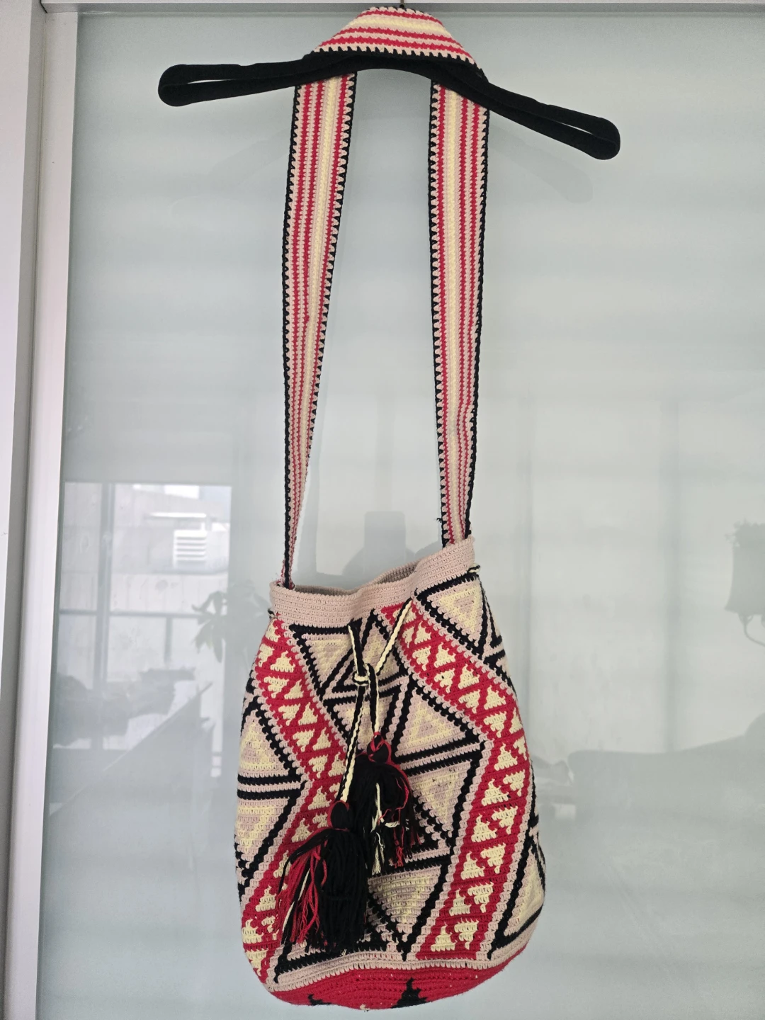 Handmade Crochet Bag with Tassels