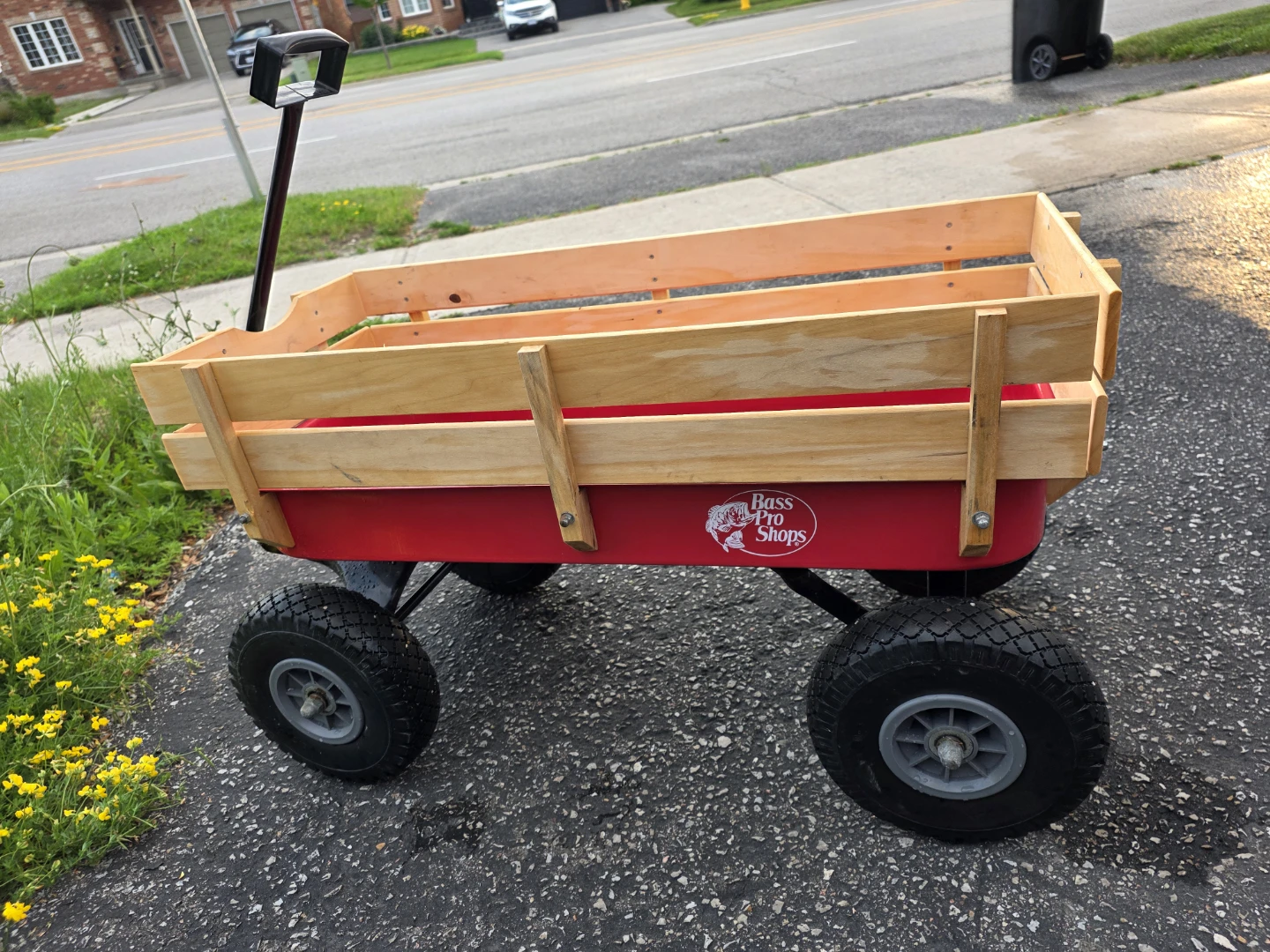 Bass Pro Shops Red Wagon with Wood Bed - photo 2