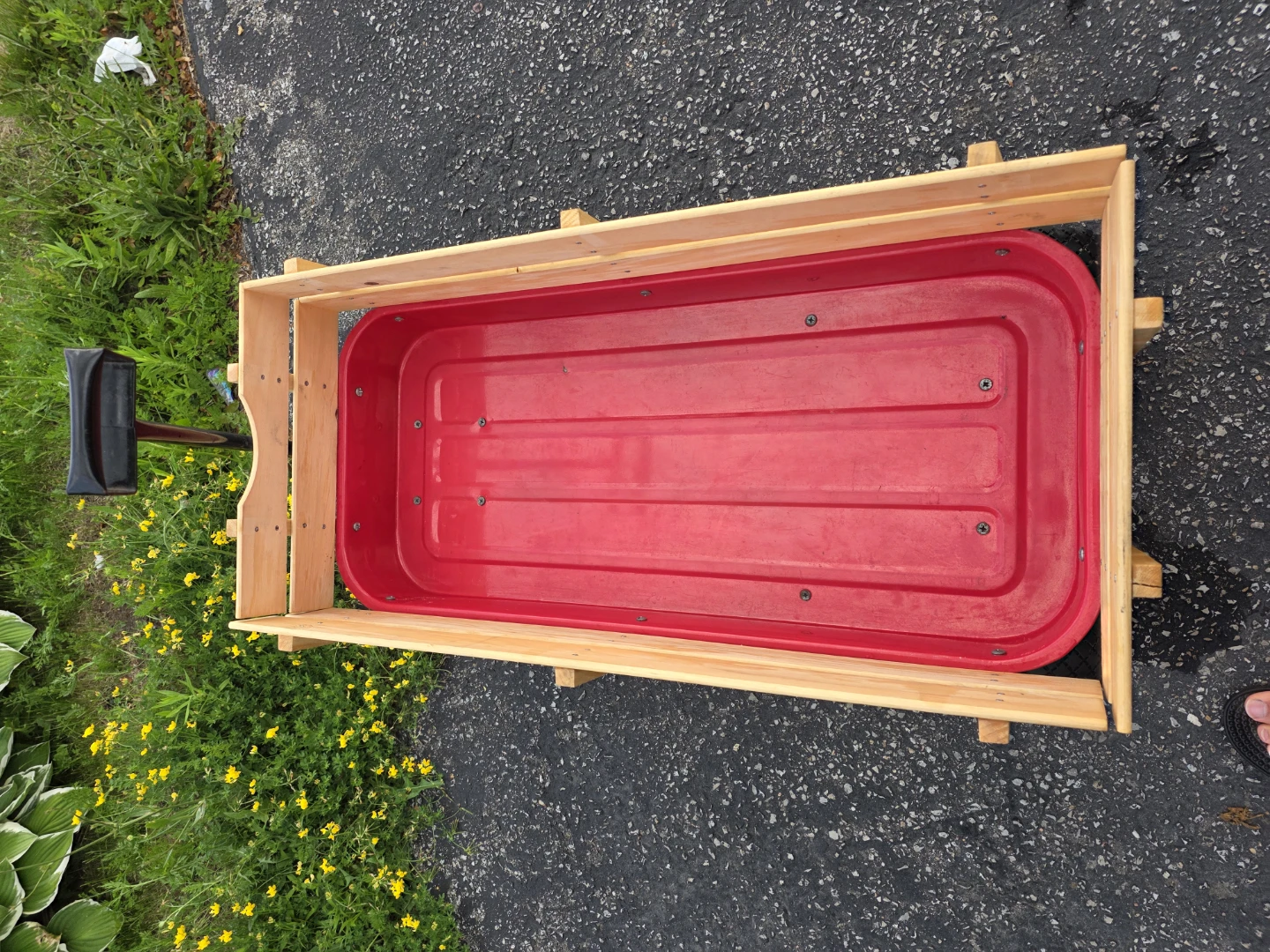 Bass Pro Shops Red Wagon with Wood Bed - photo 4