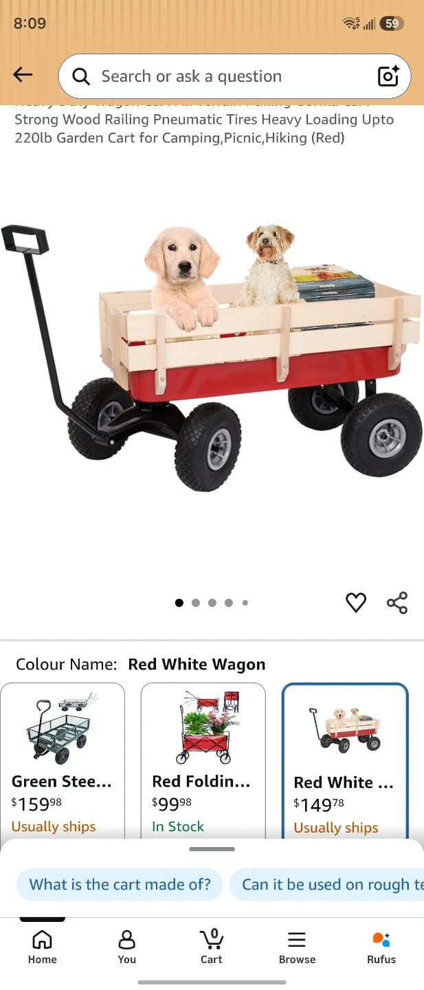 Bass Pro Shops Red Wagon with Wood Bed - photo 5
