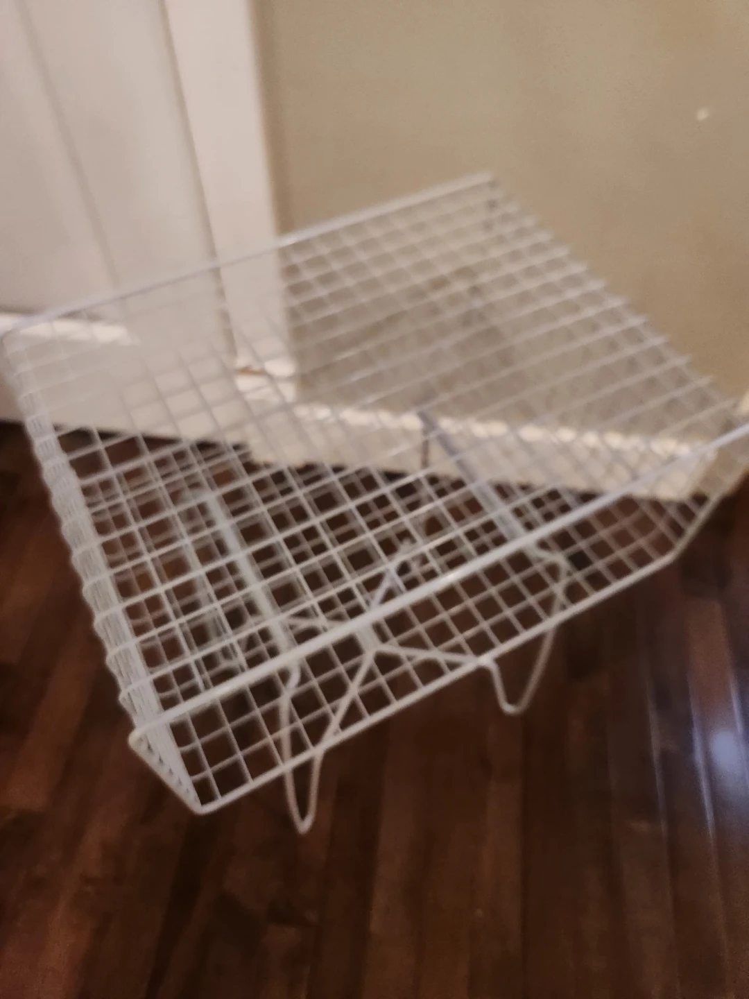 Metal grid night stand or side table - photo 5