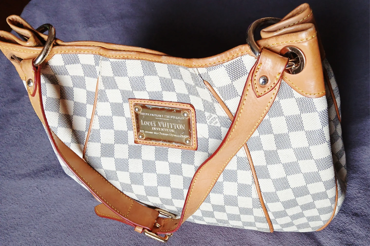 Azur Canvas Hobo Bag. Used. In good condition - photo 5