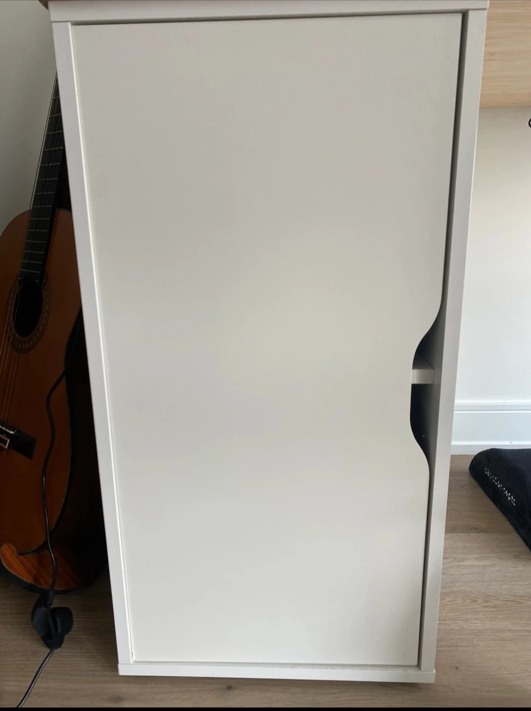 White Cabinet with Shelf & Computer Stand - photo 4