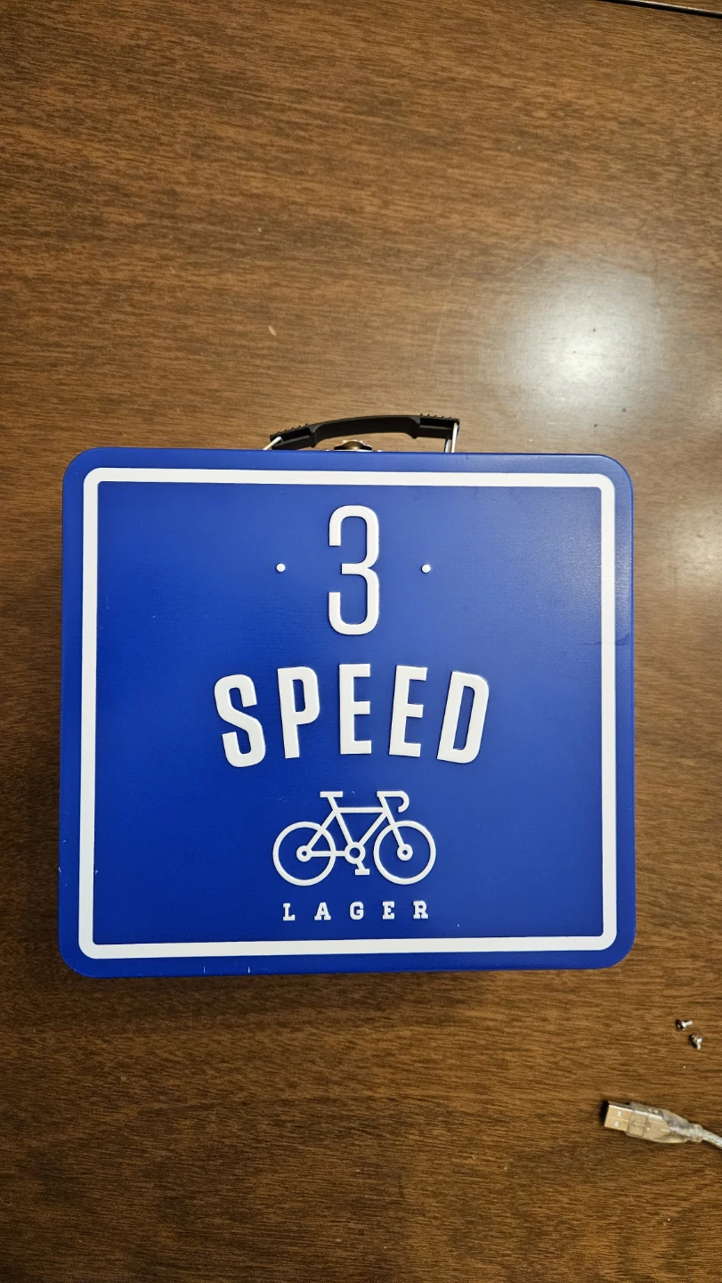 3 Speed Lager Metal Lunchbox
