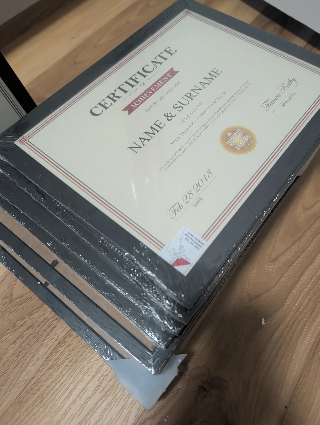 15 Black Certificate/Document Frames – Brand New - photo 3