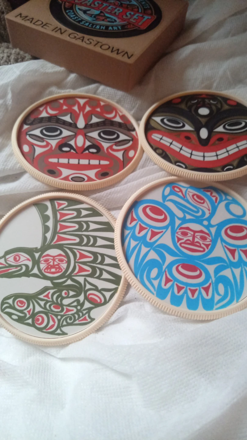 Coaster Set - Coast Salish Art - Made in Gastown