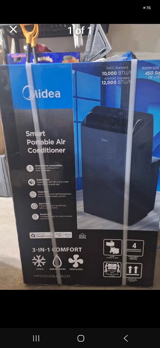 Midea Smart Portable Air Conditioner MP10SVKBA-RCM