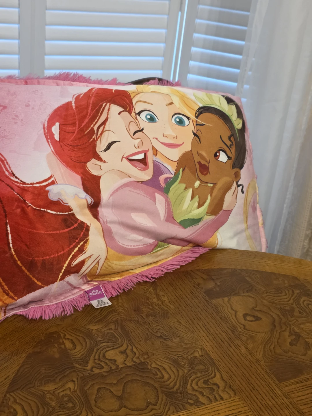 Disney Princess Ariel Elsa Tiana Throw Pillow - photo 2