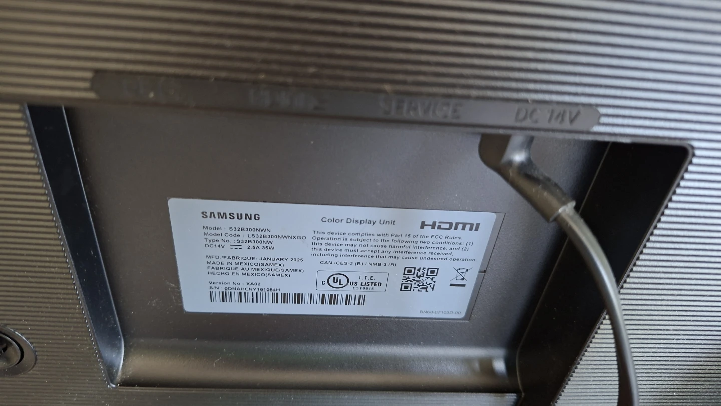 Samsung S32B300NW Monitor - photo 3