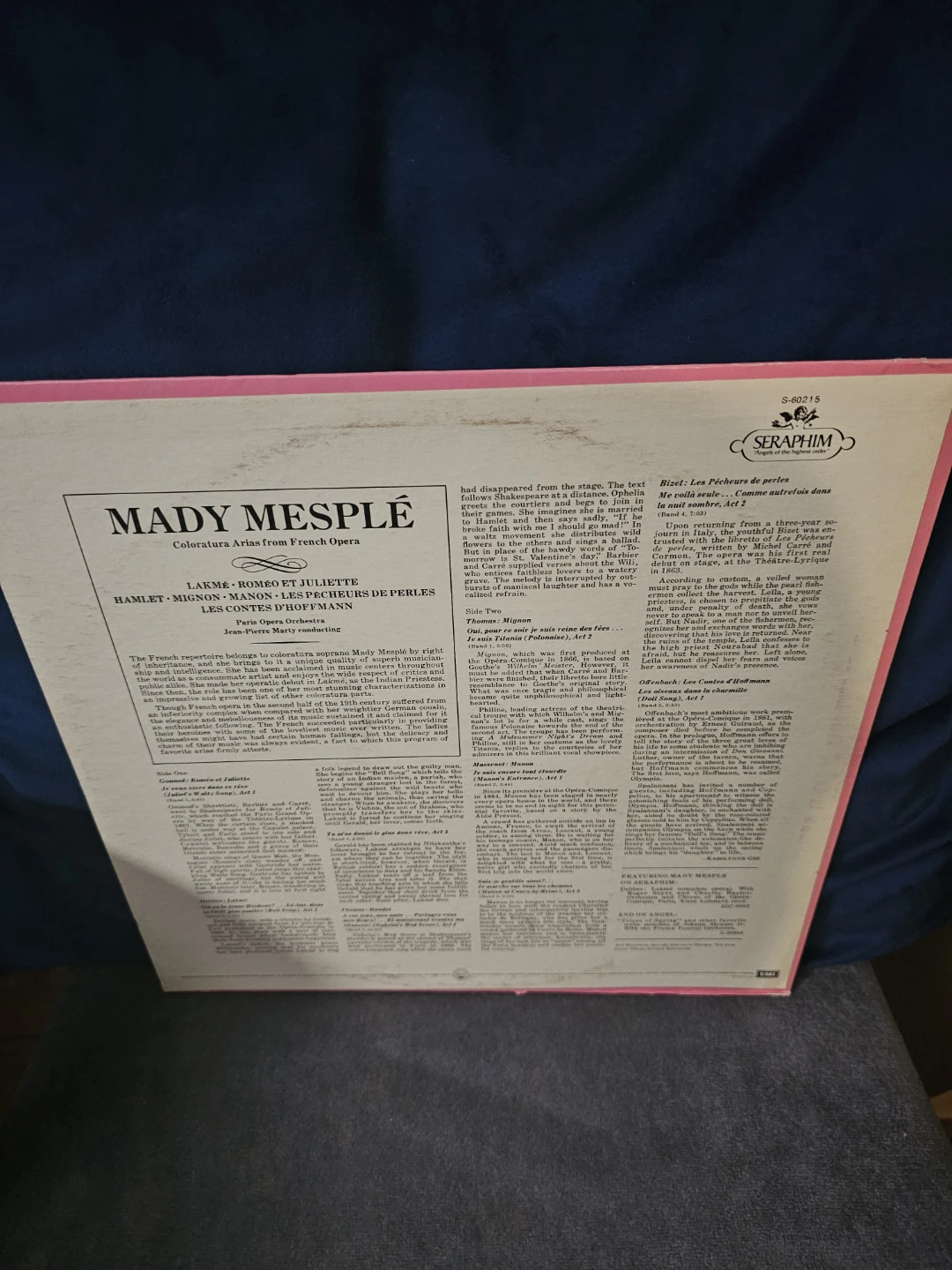 Mady Mesplé Coloratura Arias from French Opera Vinyl Record - photo 2