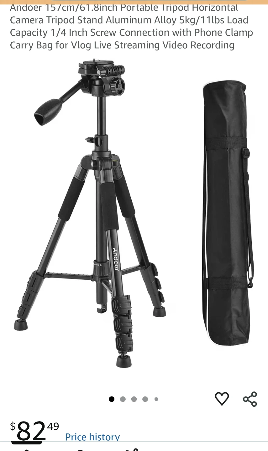 New Arsoer 69 Inch Camera Tripod - photo 2
