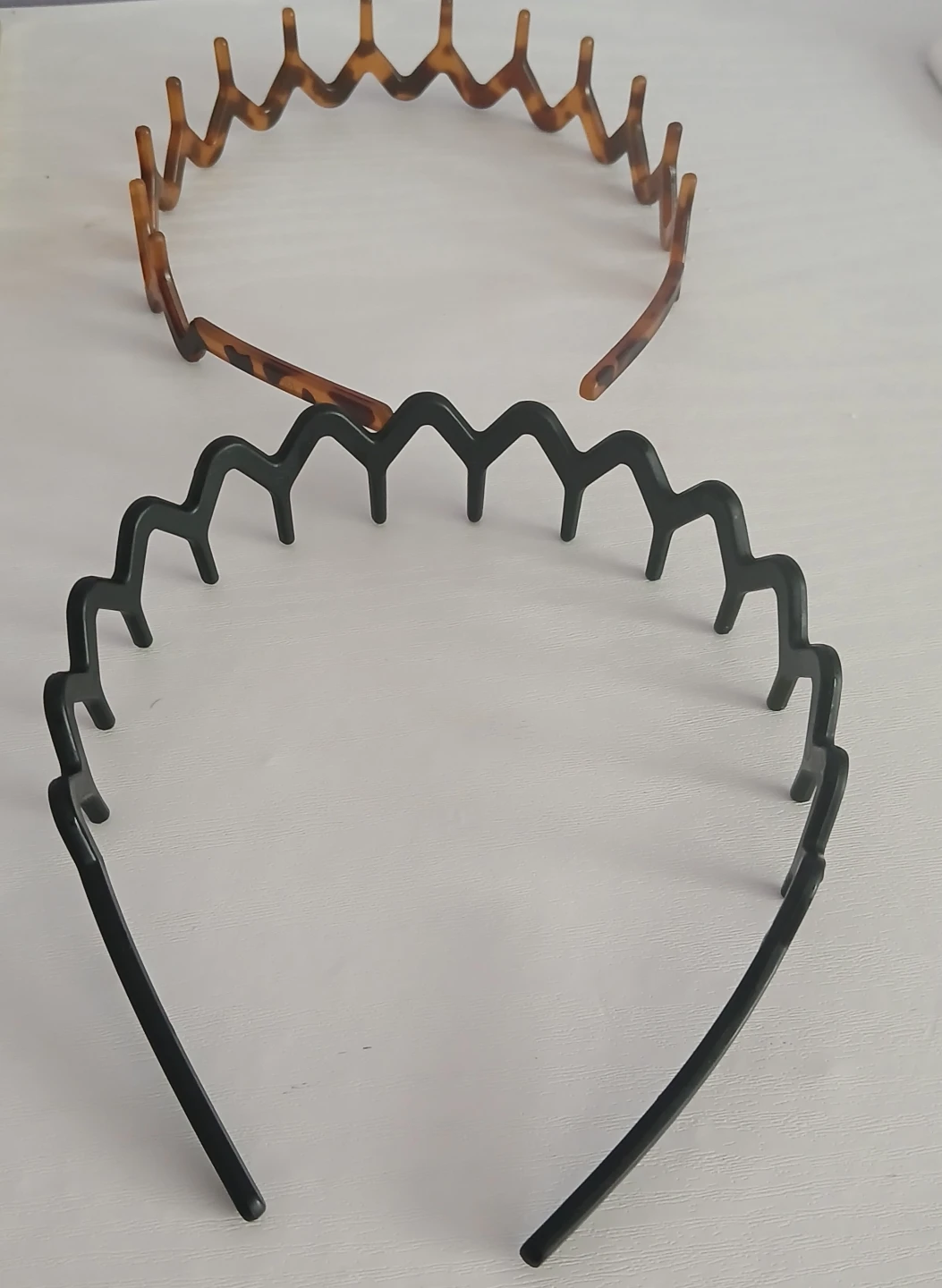 Zig Zag Headband Set (Black & Tortoiseshell)x2