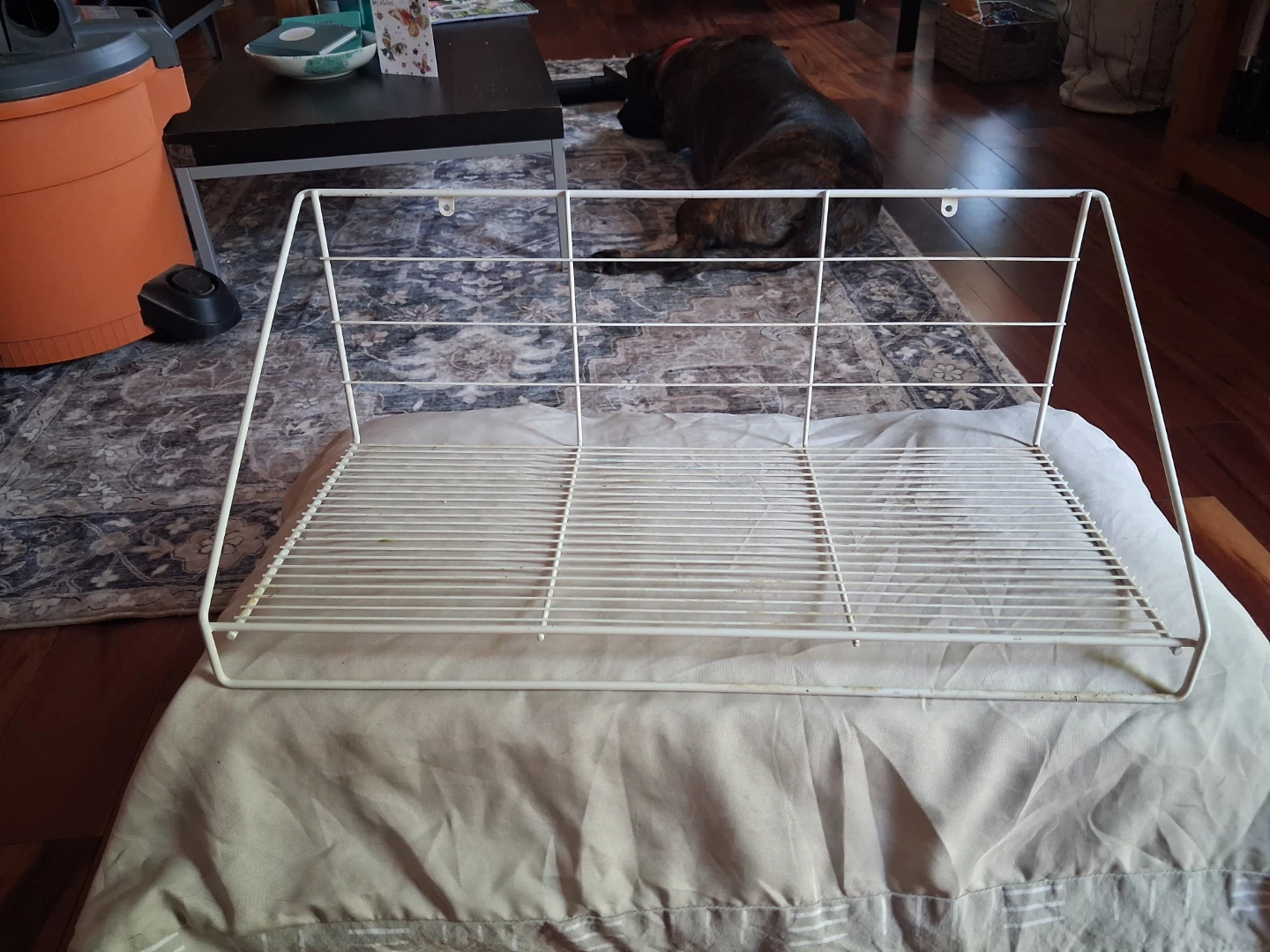 White Wire Wall Shelf - photo 3