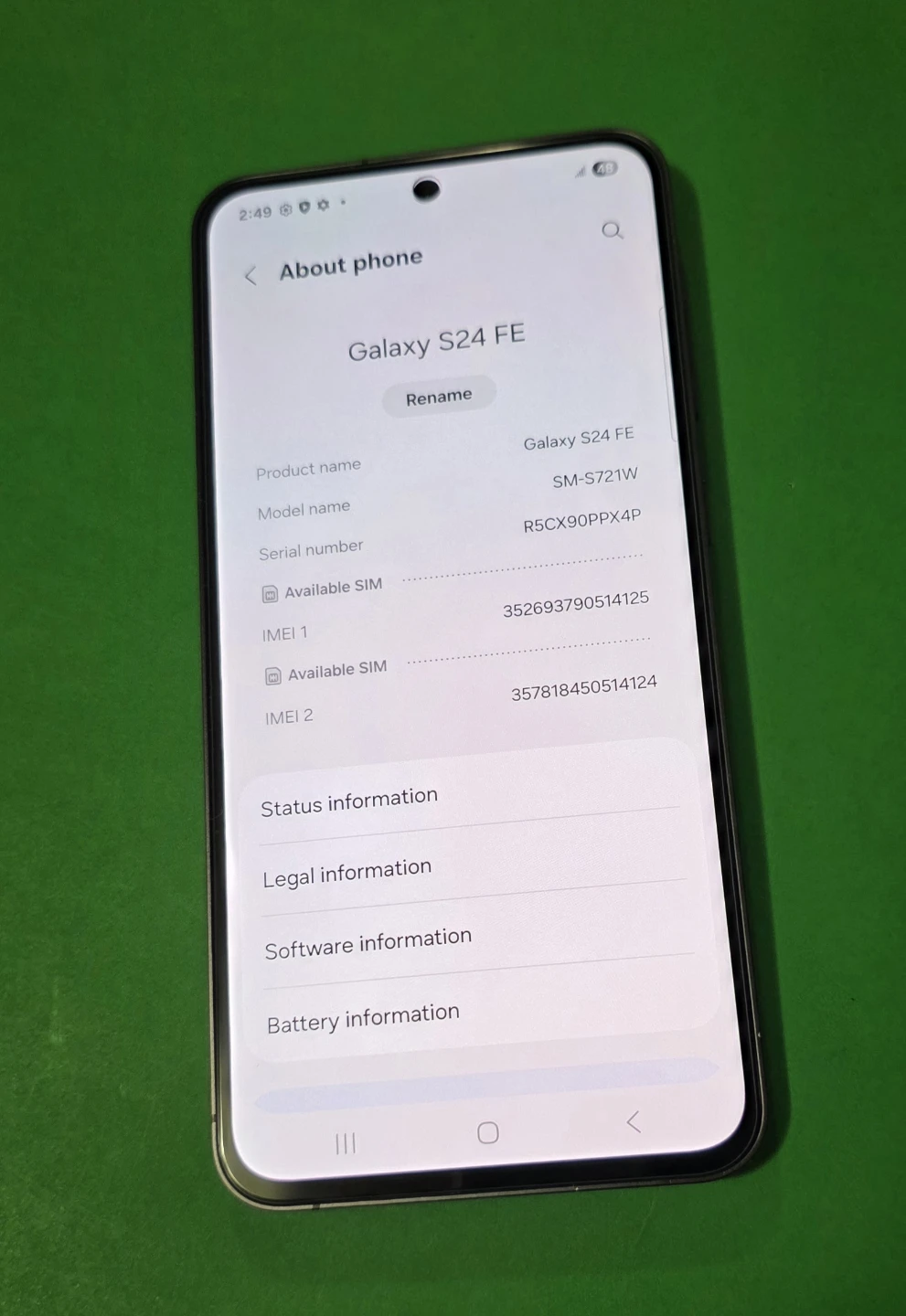 Samsung Galaxy S24 FE 128gb - photo 4