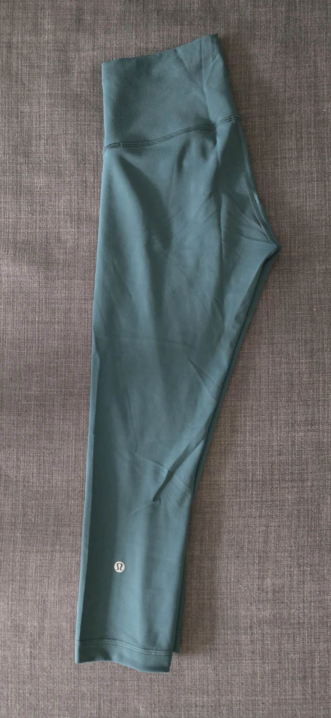 Lululemon Wunder Train High-Rise Crop 21 - Green Jasper (Size 6) - photo 2