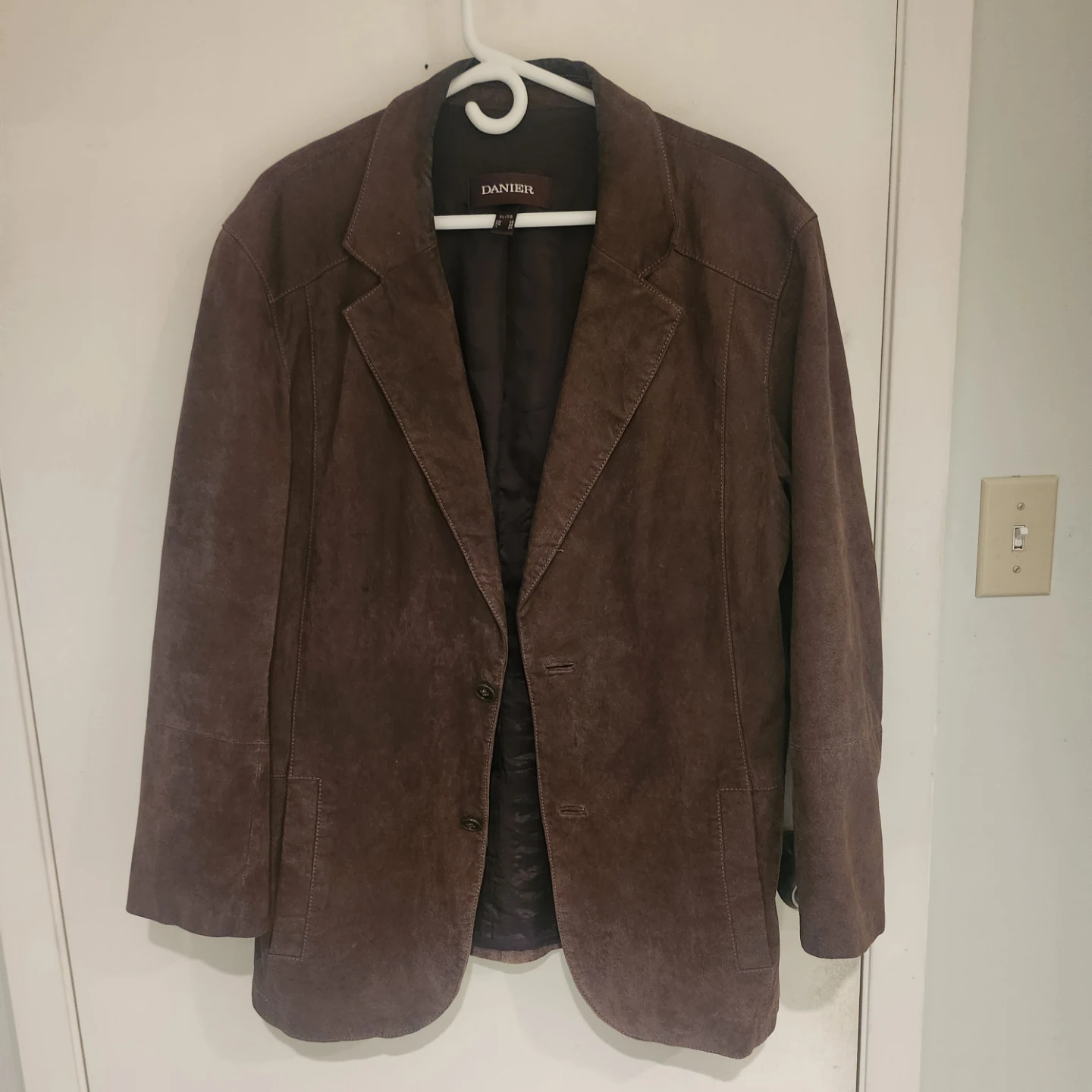 DANIER Brown VINTAGE Blazer Leather Jacket