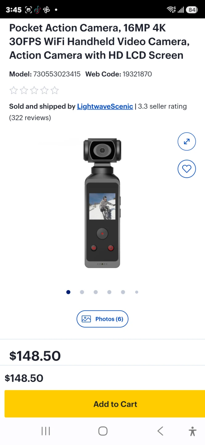 4K Camera with WiFi - photo 2