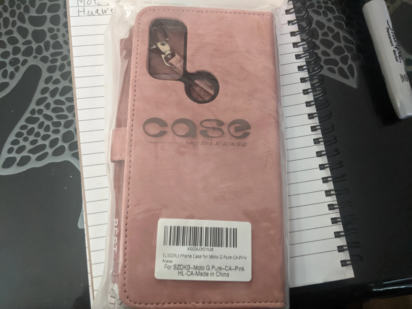 Moto G pure wallet phone case