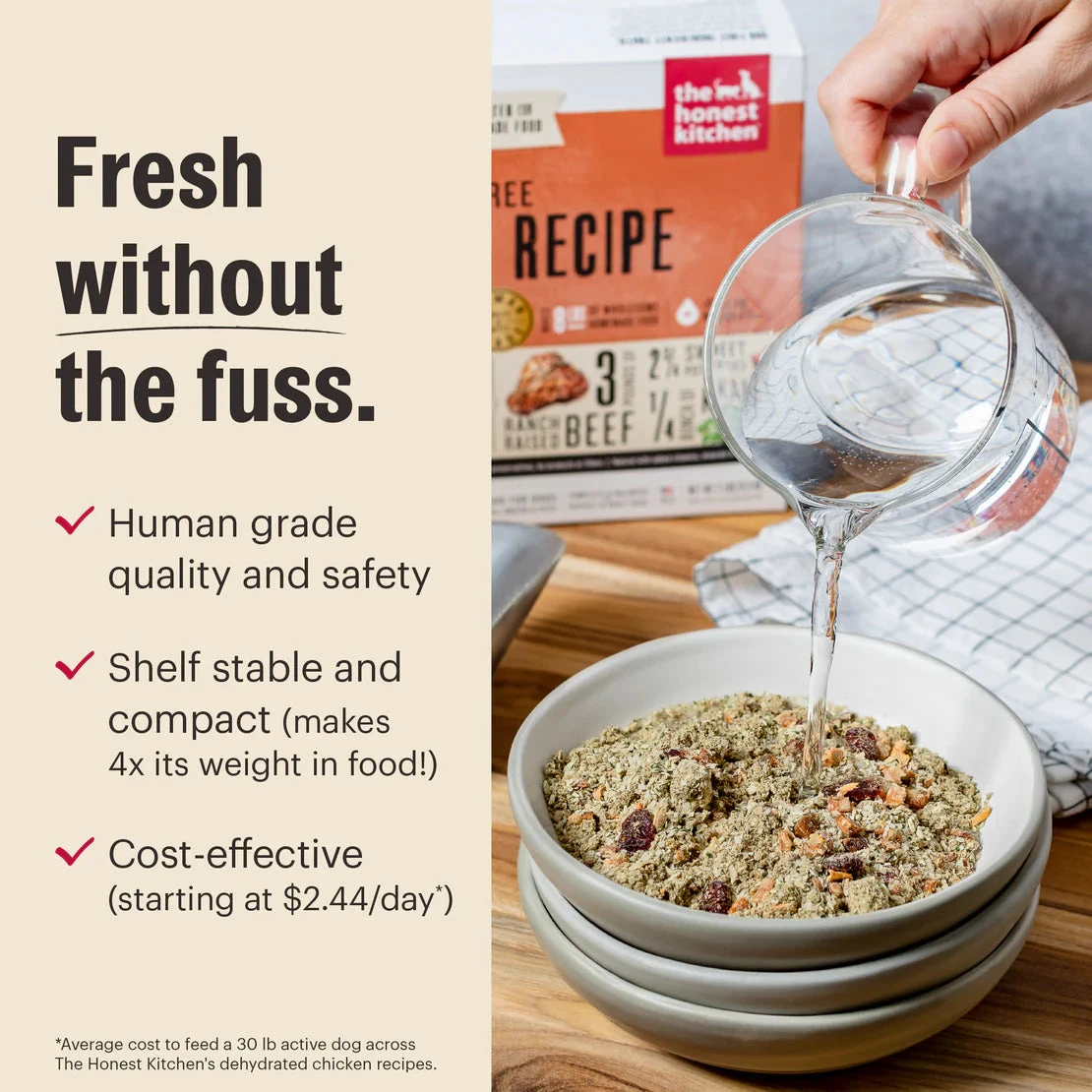$95 The Honest Kitchen Whole Grain Beef Recipe Dog Food - photo 3