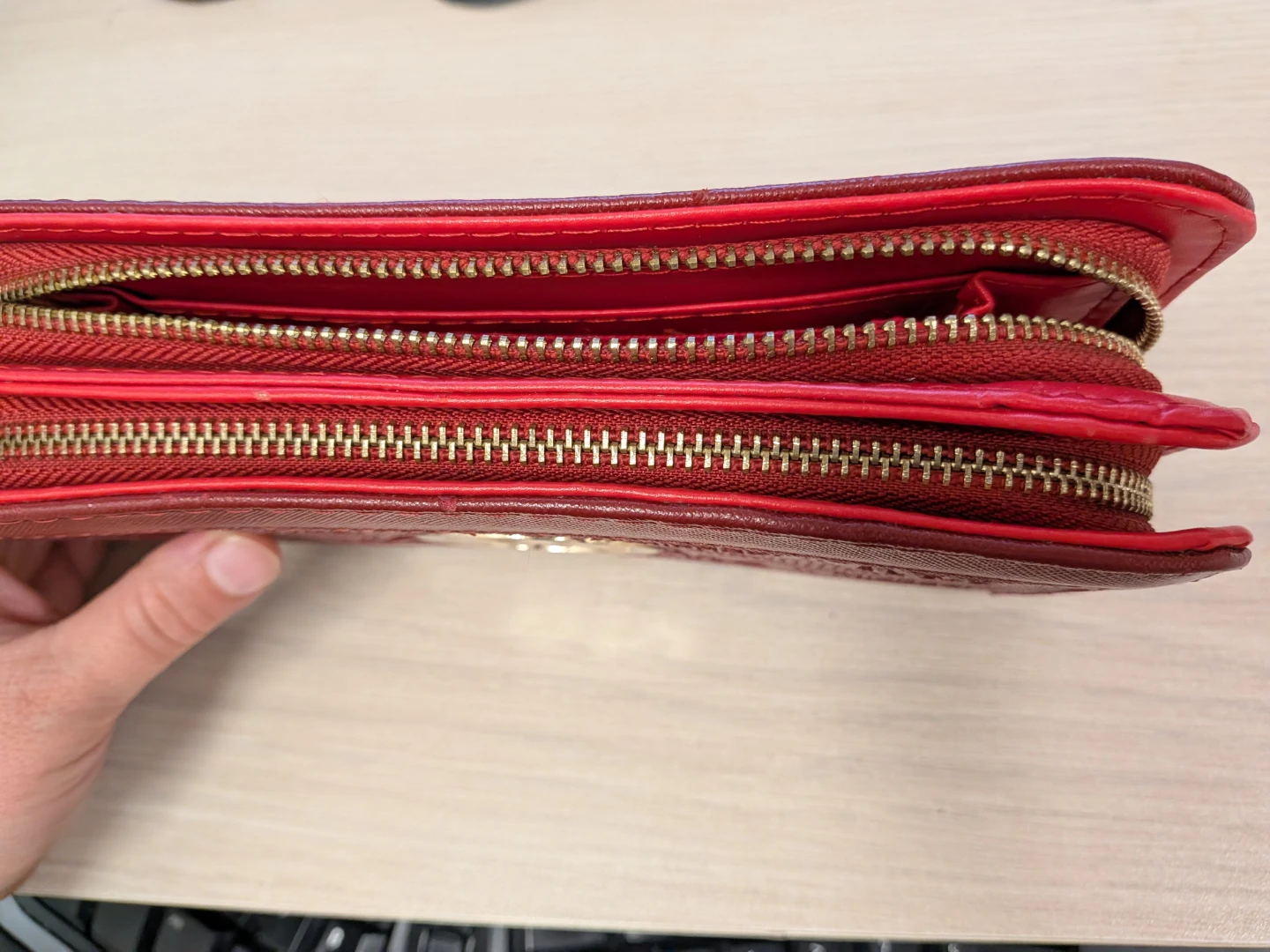 Michael Kors Red Zip Around Wallet - photo 3