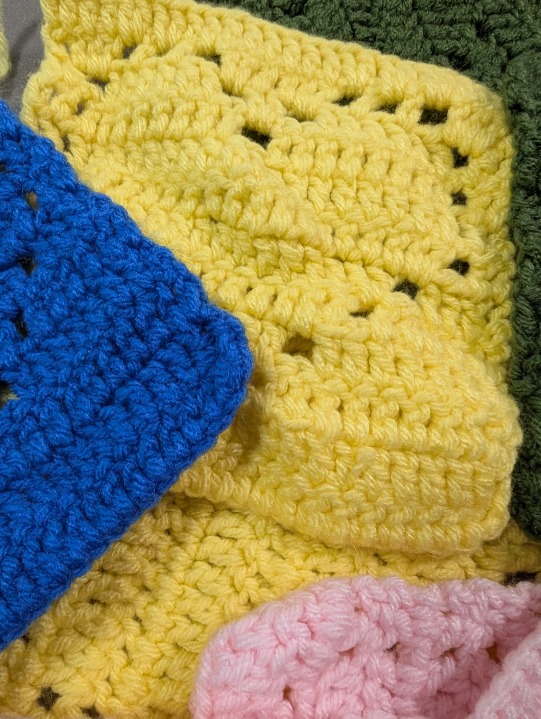 Set of 5 Crochet Coasters - Assorted Colours - photo 4