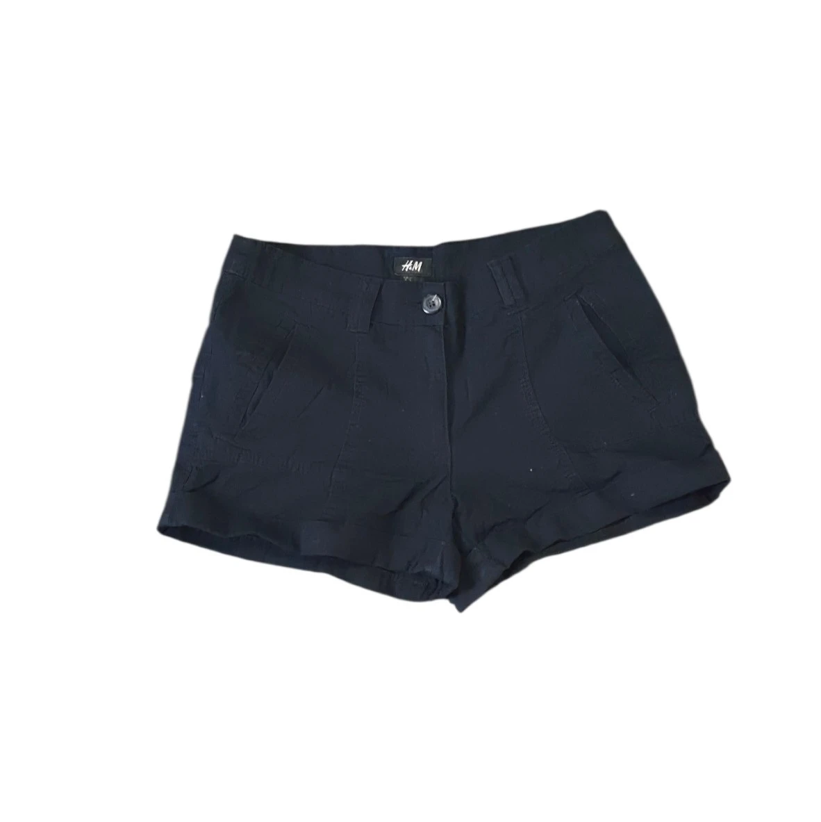 H&M Black Cotton Shorts Size 6