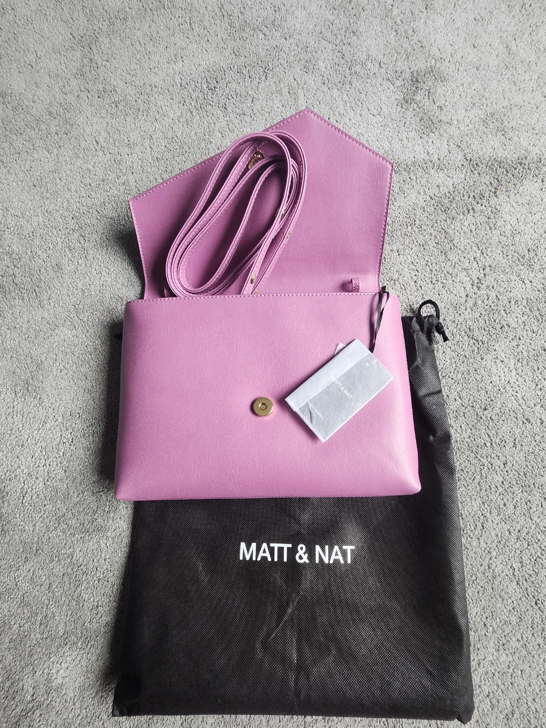 Matt & Nat Pink Clutch Bag with Dust Bag - photo 2