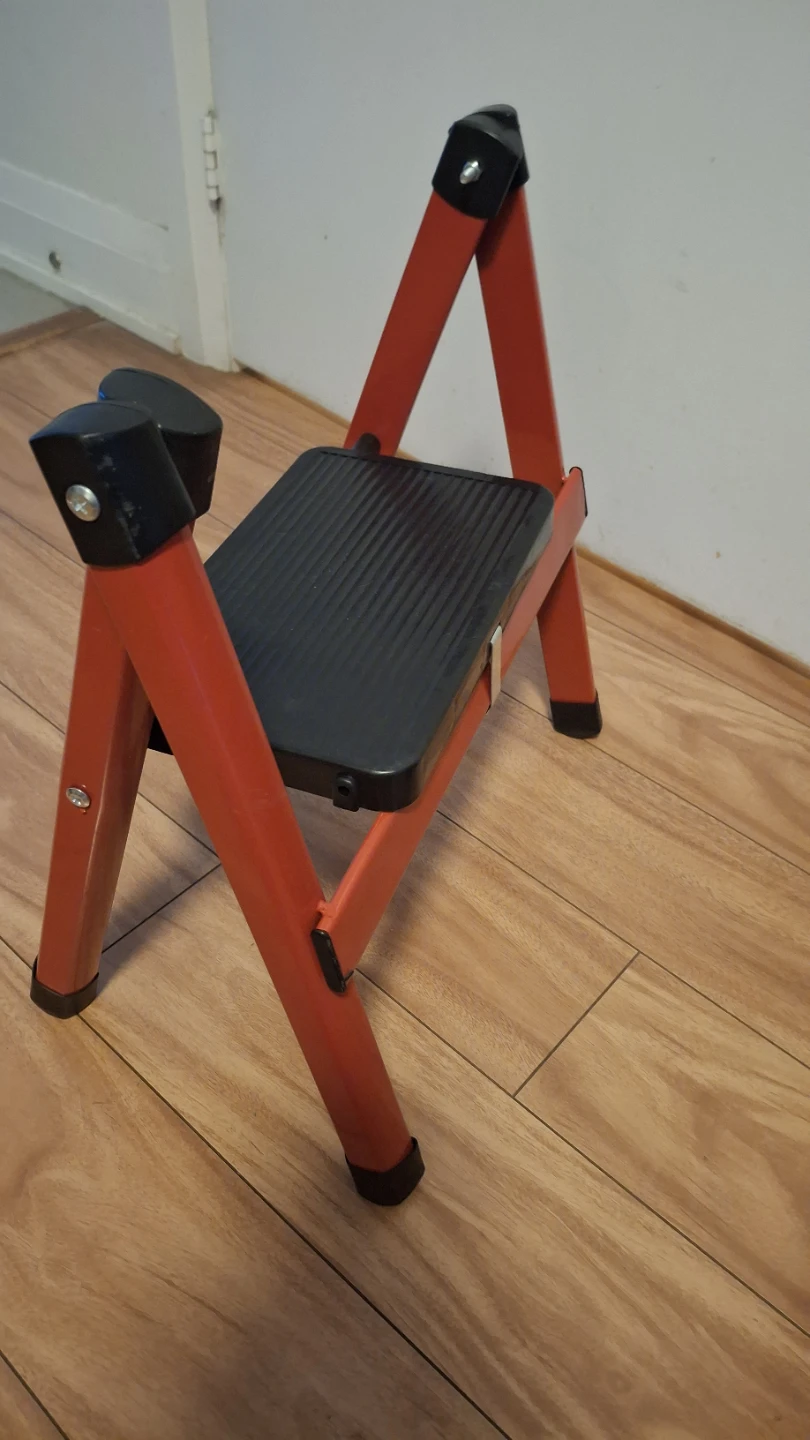 Red Folding Step Stool - photo 2