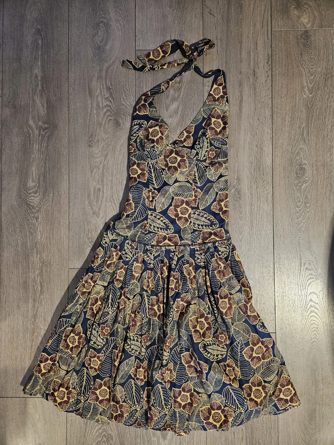 Halterneck Floral Dress