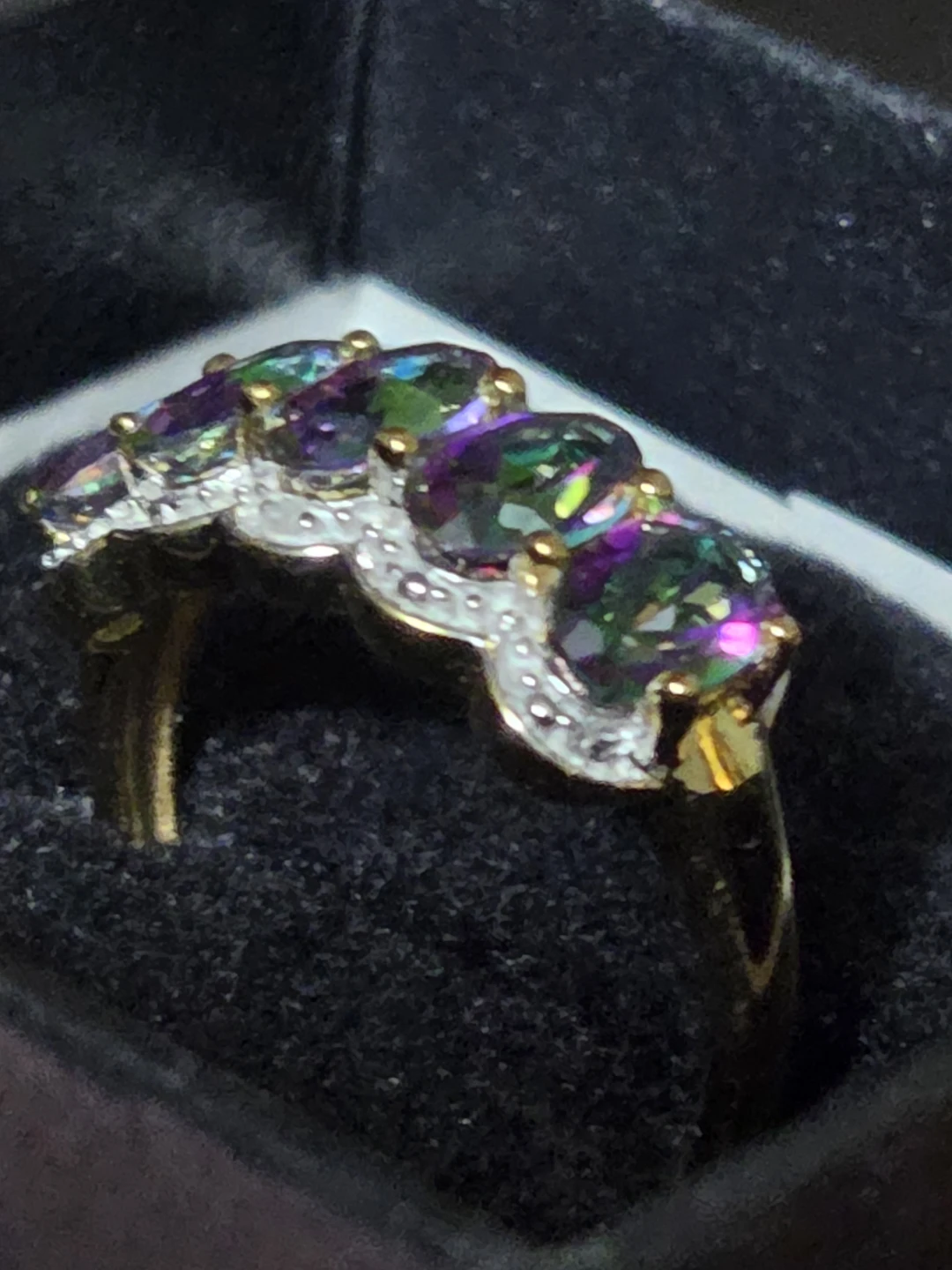 Diamonds and Mystic Topaz Ring - photo 4