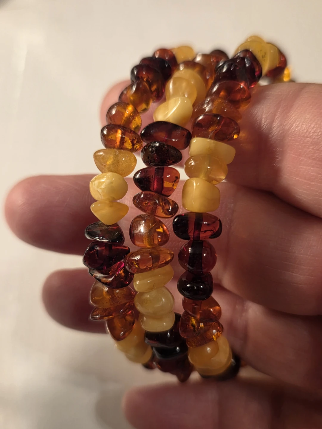 Amber Stone Beaded Bracelet - photo 2