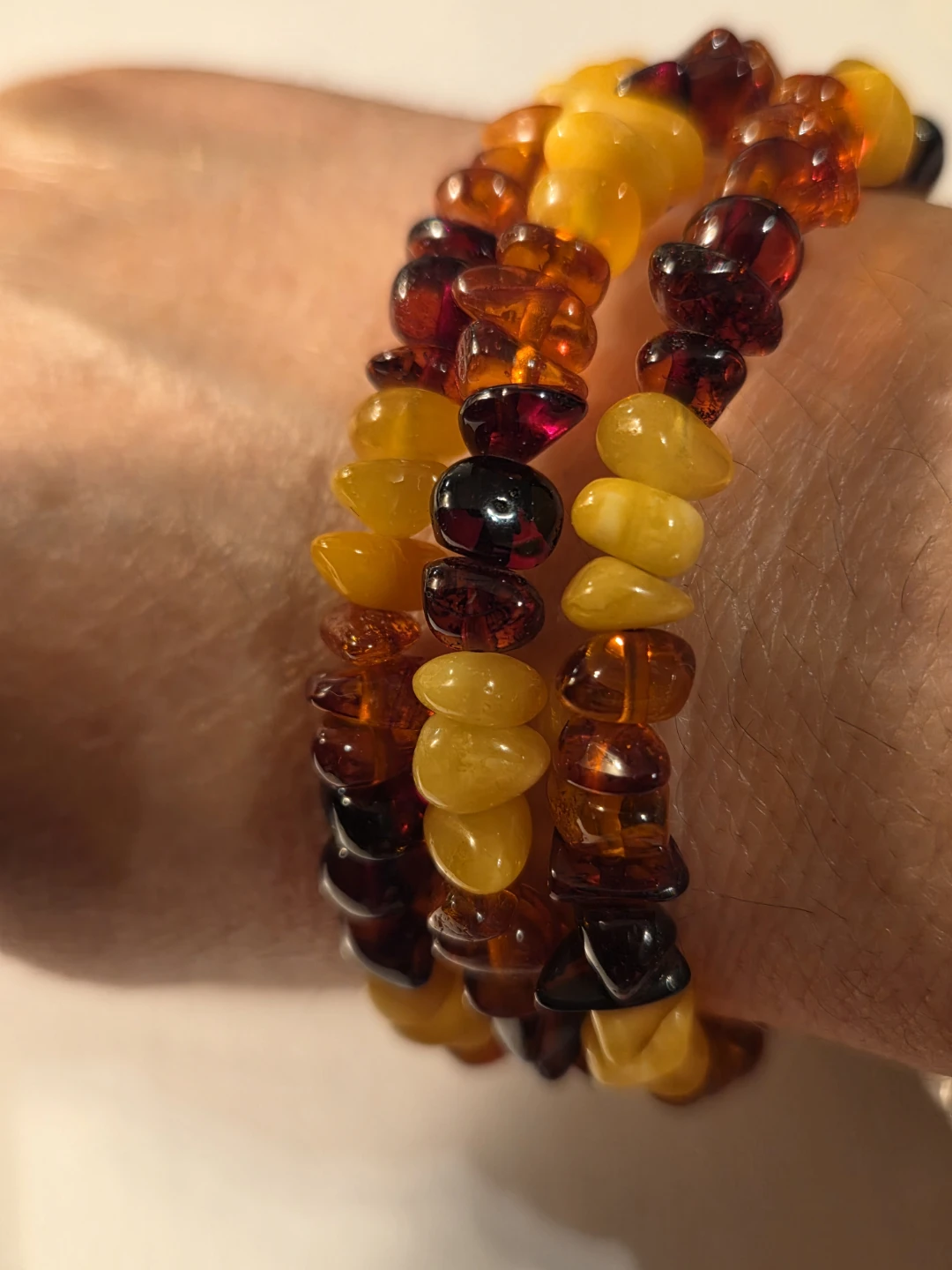 Amber Stone Beaded Bracelet - photo 3