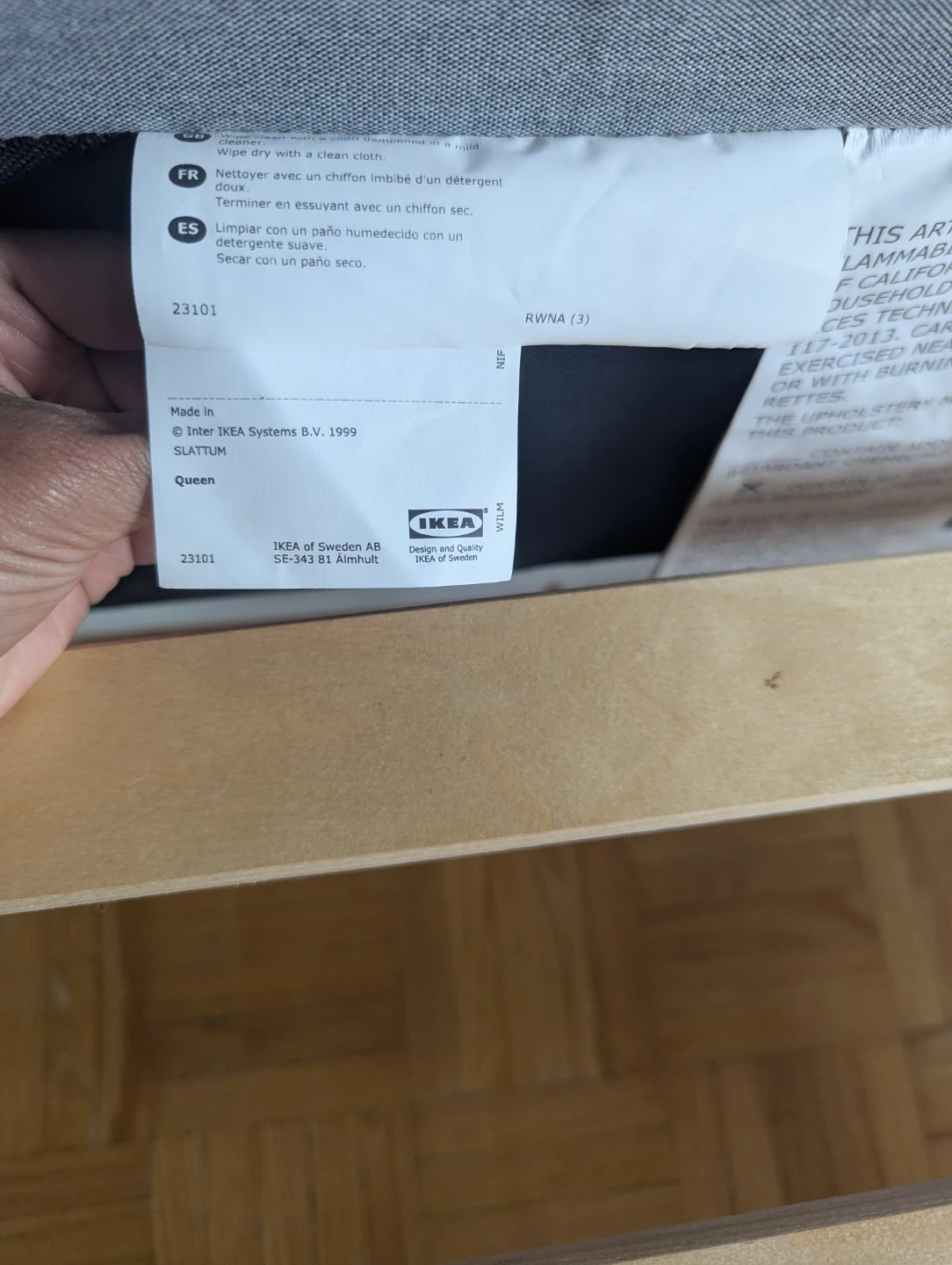 IKEA SLATTUM Queen Bed Frame - photo 3