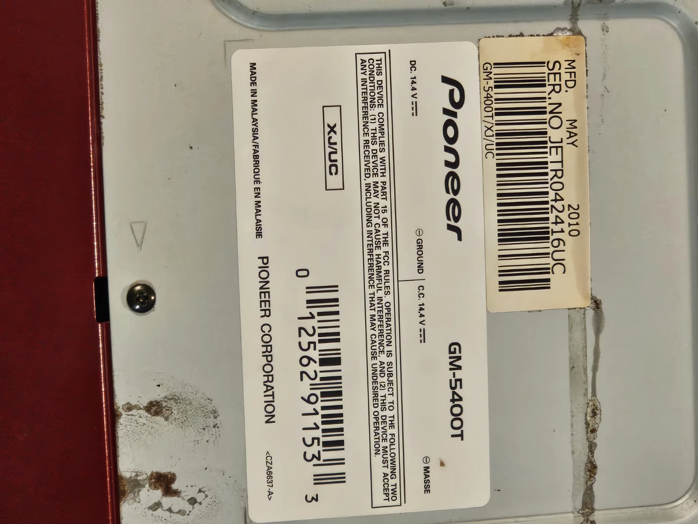 Pioneer GM-5400T 760W Max Power Amplifier untested - photo 4
