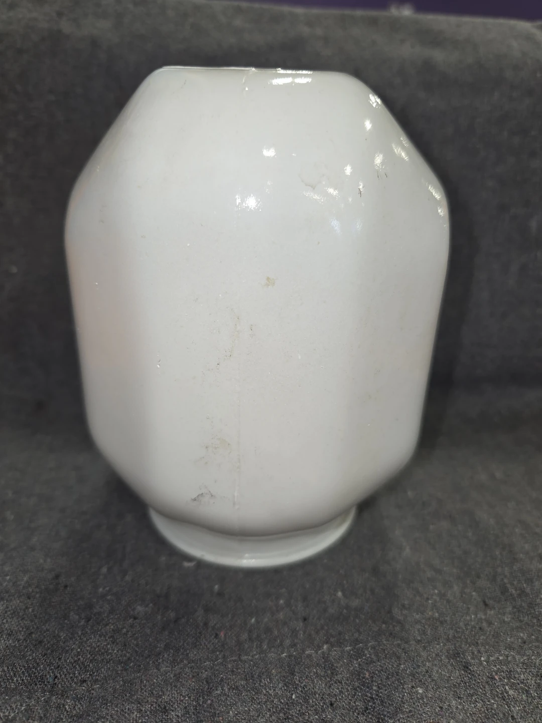 white & clear glass bathroom sconce light shade 3 1/8” fitter - photo 3