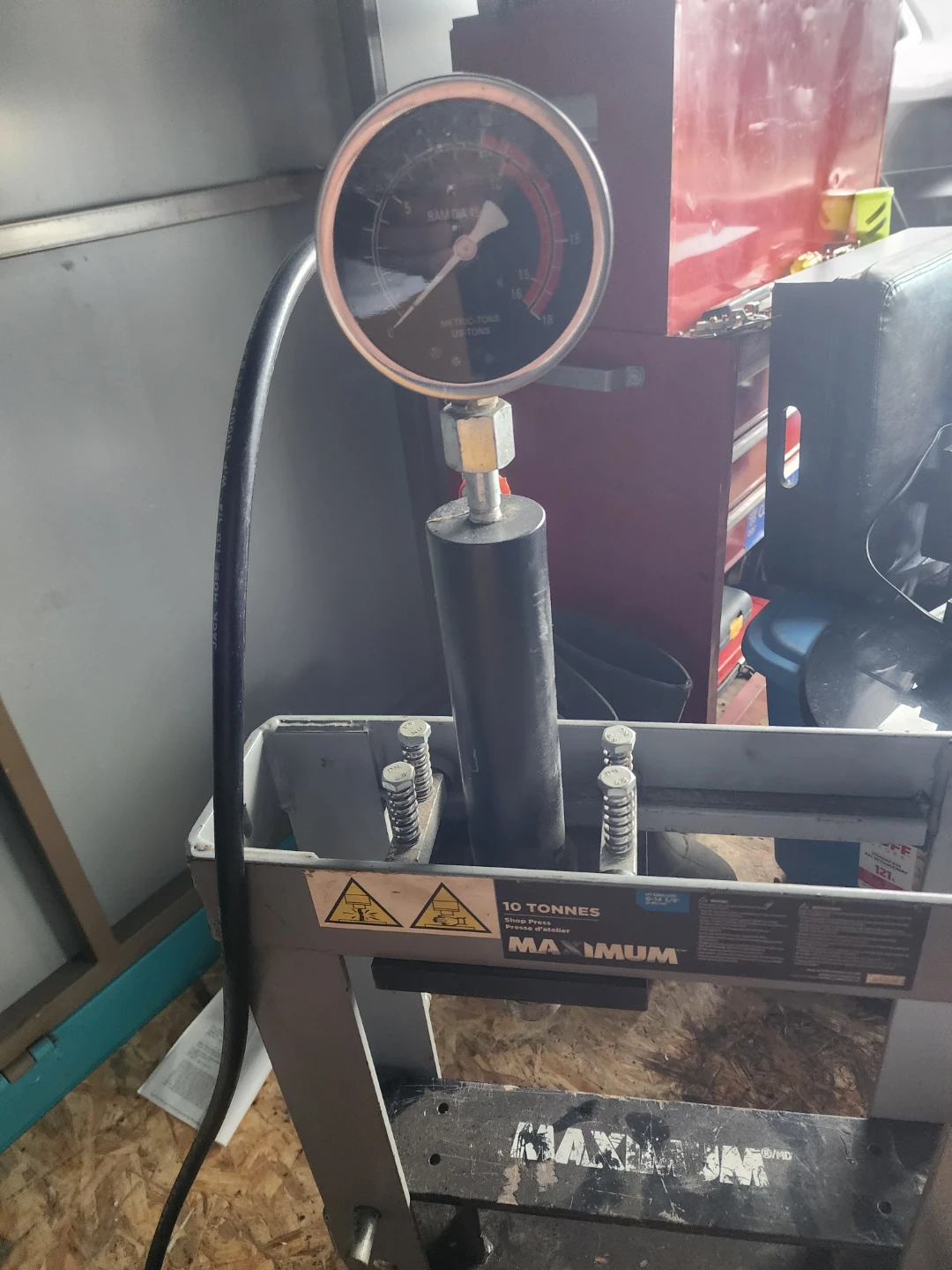 Maximum 10 Tonne Shop Press