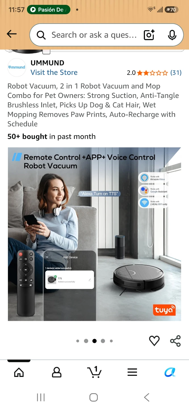 UMMUND 2-in-1 Robot Vacuum and Mop - photo 5