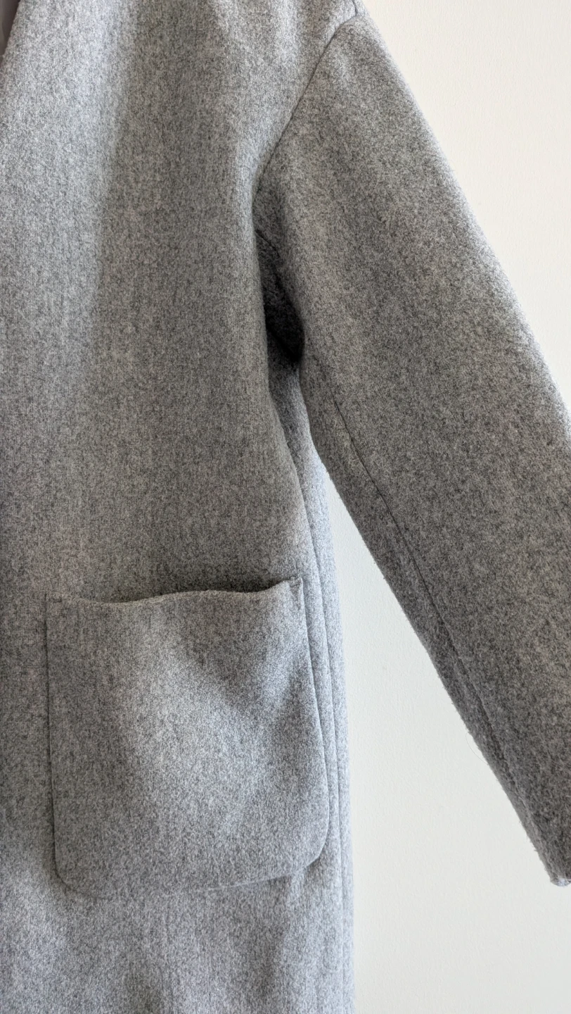 ZARA Grey Coat - Size XS - photo 4