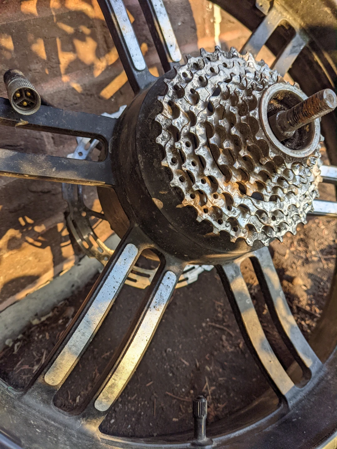 Electric Bike Fat Tire Wheel with Cassette and Disc Brake - photo 2