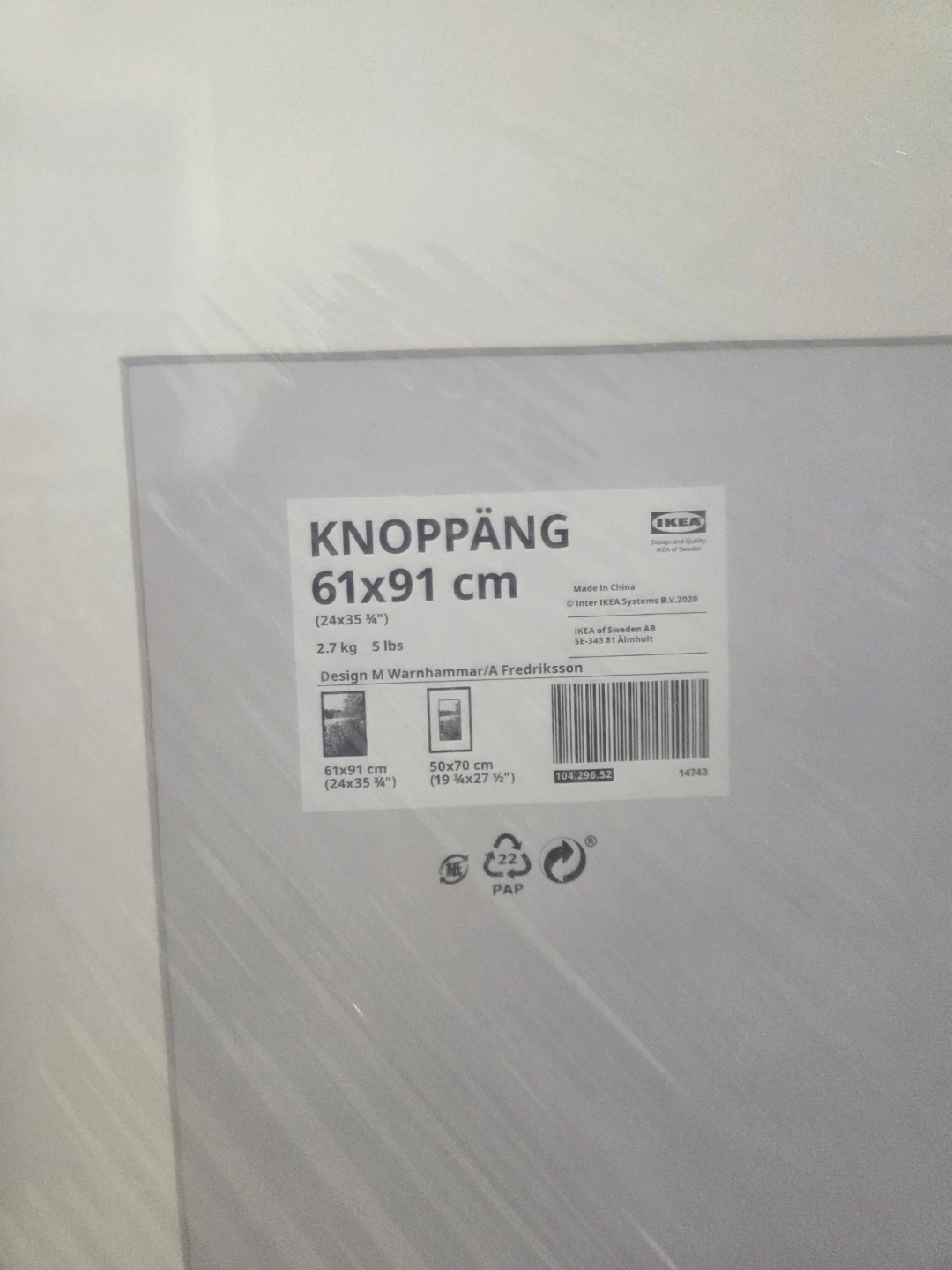 IKEA KNOPPÄNG Frame 61x91 cm - photo 2