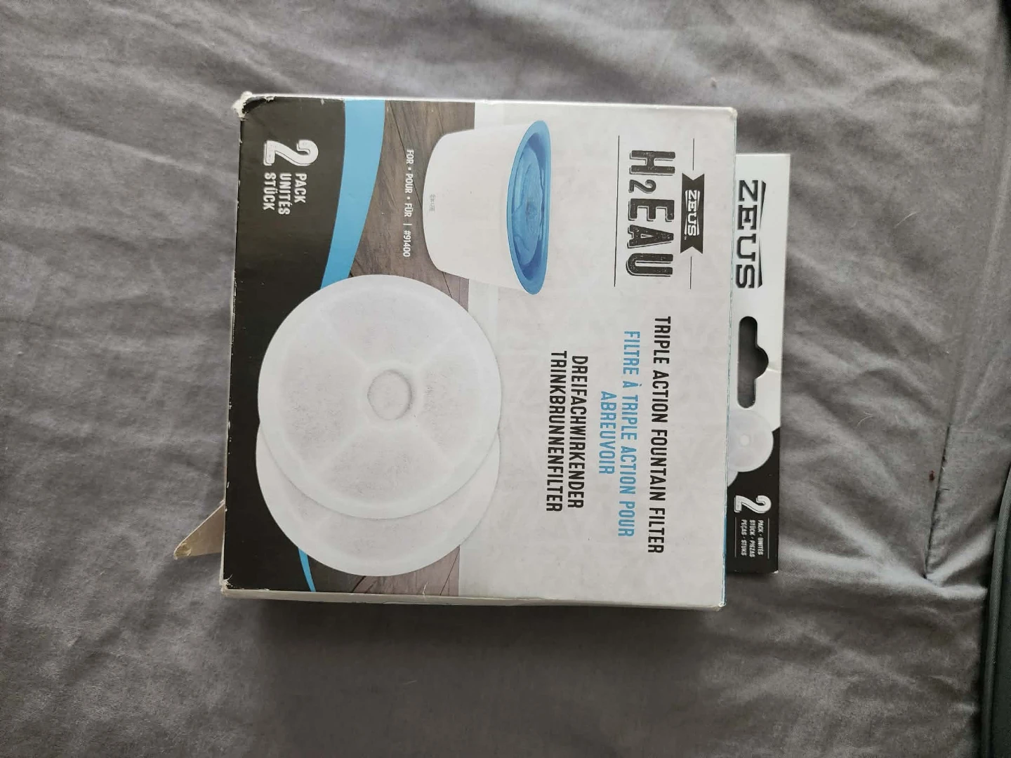 ZEUS H2EAU Triple Action Fountain Filter 2 Pack - photo 2