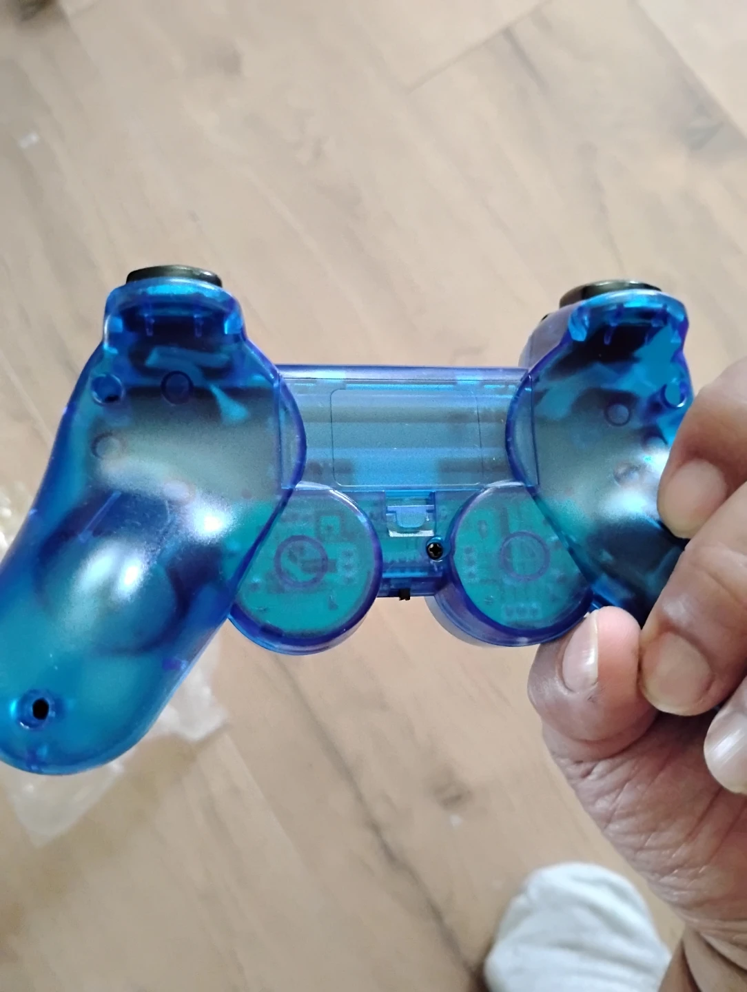 Blue PS2 Wireless Controller with Dongle - photo 2