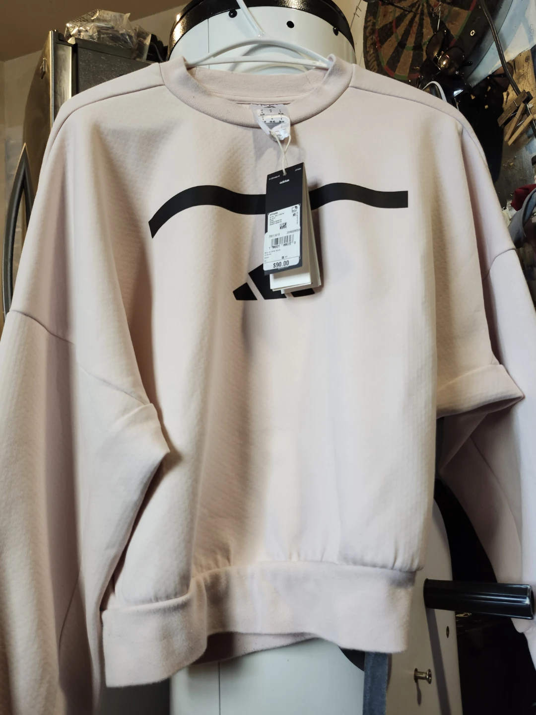 Adidas Women's Pink Crewneck Sweatshirt Size M - photo 2