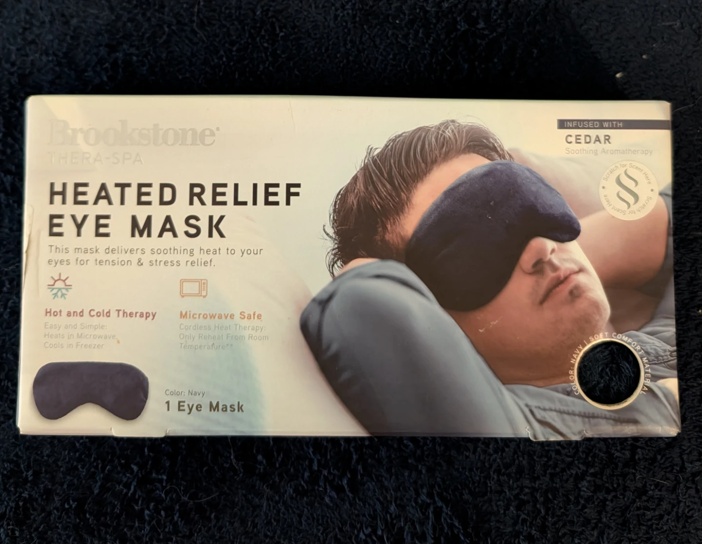 Brookstone Thera-Spa Heated Relief Eye Mask