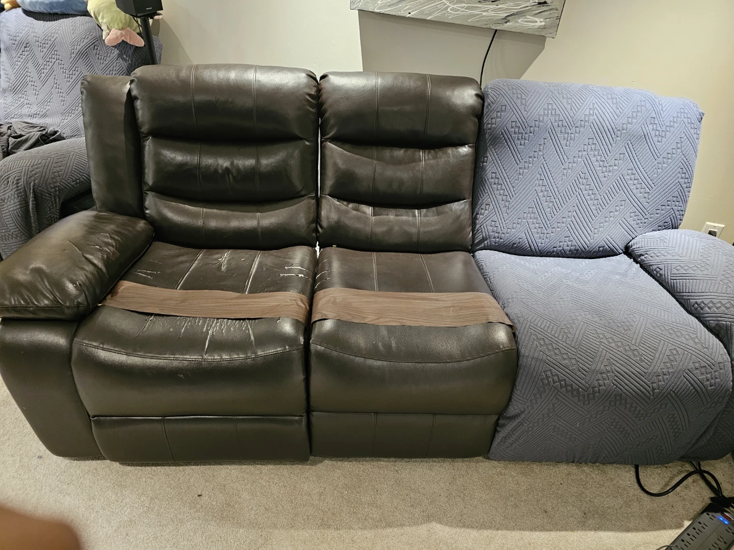 3-Seater Reclining Sofa  for free - photo 4